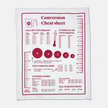 Load image into Gallery viewer, Conversion Cheat Sheet Tea Towel