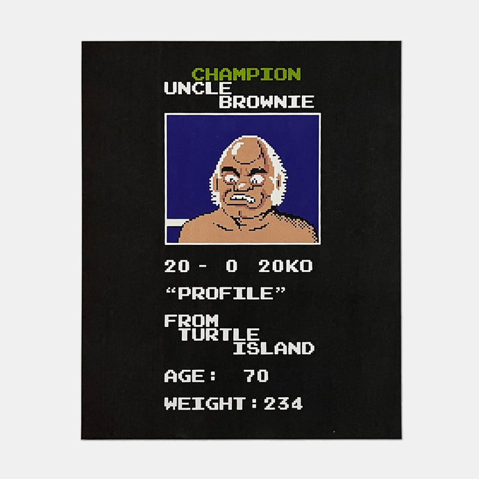 Uncle Brownie Punch Out Screen Print