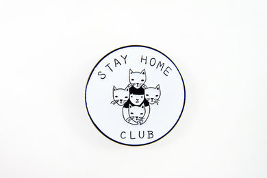 Stay Home Club Logo Pin