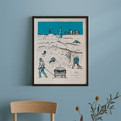 A Prairie Winter Screen Print