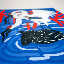 Load image into Gallery viewer, Crane Screen Print