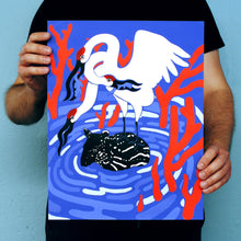 Load image into Gallery viewer, Crane Screen Print