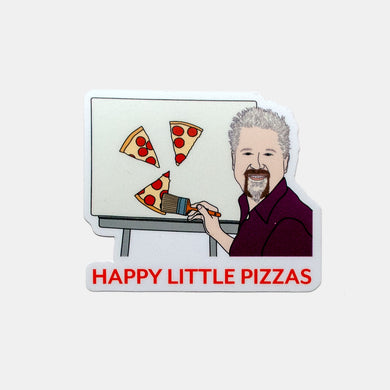 Happy Little Pizzas Sticker