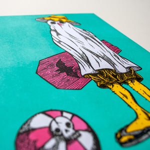 Surfs Up Risograph Print