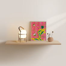 Load image into Gallery viewer, Flowers Risograph Print