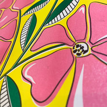 Load image into Gallery viewer, Flowers Risograph Print