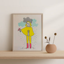 Load image into Gallery viewer, Rain Bouquet Risograph Print