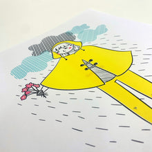 Load image into Gallery viewer, Rain Bouquet Risograph Print