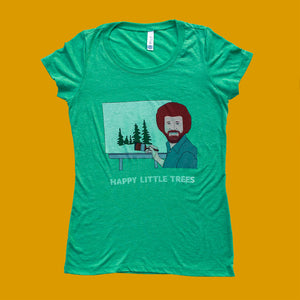 Happy Little Trees Tee - Femme Fit