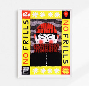 No Frills Risograph Print