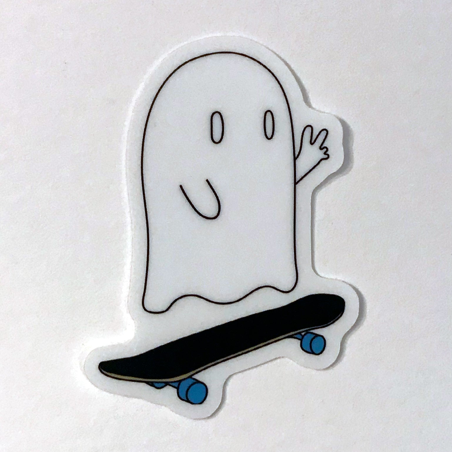 Creep It Real Cute Ghost Skateboard Svg Graphic by Mantich Designs   Creative Fabrica
