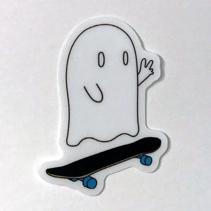Skateboard Ghost Sticker
