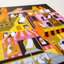 Load image into Gallery viewer, Ghost Town Risograph Print