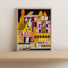Load image into Gallery viewer, Ghost Town Risograph Print